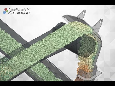 DEM chute simulation with wet bulk material