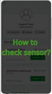 how to check sensor | SmartTank Tutorial