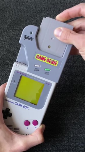 Game Genie Game Boy Power-On | Nostalgic Retro Gaming 90s Throwback