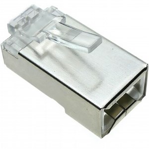 BeMatik - Conector FTP Cat.5e RJ45 macho para crimpar a cable 100-pack