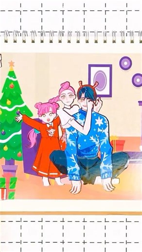 KPOP DEMON HUNTERS Sticker Happy Christmas of HUNTRIX RUMI & SAJA BOYS JINU Family #shorts