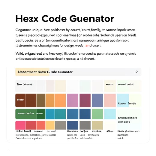 Hex Code Generator - (Free, No Signup AI Tool)