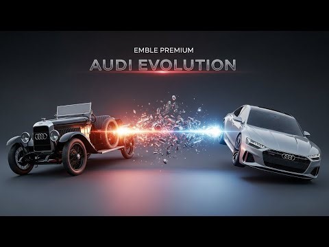 Audi Evolution Timeline — Mechanical Car Transformation Animation