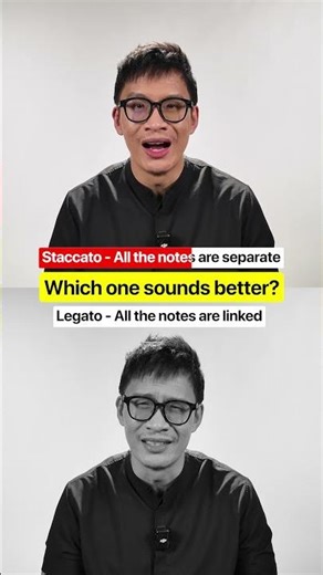 Staccato vs Legato - which one sounds better?