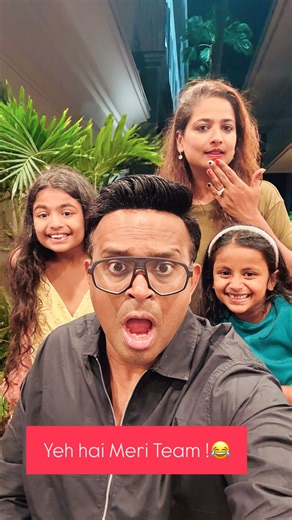 Siddharth R Kannan on Instagram: "Yeh hai Meri Team ! Kyaa Aapki Team bhi Aise hai?藍 . . #SiddharthKannan #NehaKannan #theksistas #AdhiraKannan #SaishaKannan #Family #Kids #Comedy #funny"