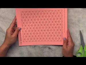 Isometric Graph Paper for English Paper Piecing | Links in Show Notes