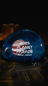 Planets are the star of the show during the Planet Parade! Through February, the planetary alignment will be visible from Earth! This celestial event is now on rotation on the Exosphere 🪐 | Sphere