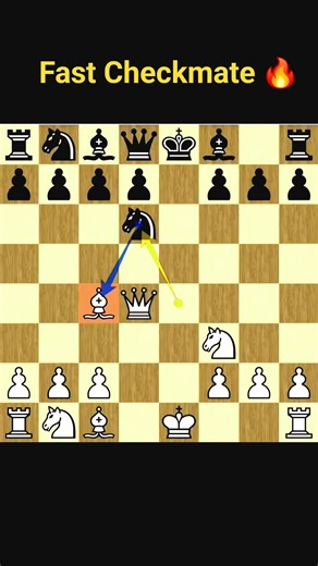 Insane Bishop's Opening Trap For White. Easy Checkmate Trick To win Fast. #shorts #chess #learnchess