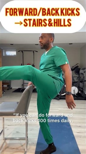 Simple standing exercises to reduce fall risk! #balancetraining #functionaltraining #fallprevention