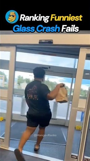 Ranking Funniest Glass Crash Fails 😂 #mangoranks #funny #hilariousfails