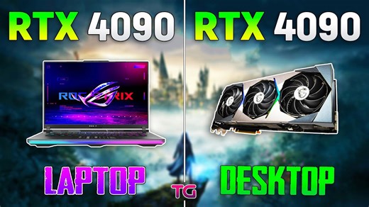 RTX 4090 laptop vs RTX 4090 desktop - Test in 9 games