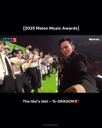 BIGBANGRAM on Instagram: "The Idol’s Idol @xxxibgdrgn ✨🫶🏻 #GDRAGON #지드래곤 #GD #MMA2025"