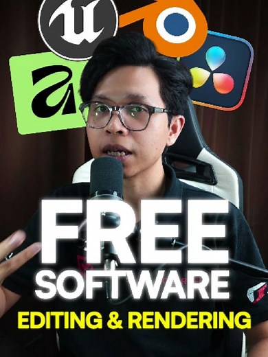 Sekarang makin banyak option software free yang powerful dari OS, Graphic Design, hinggalah kerja 3D. #SawadaTech #editing #rendering #pcbuild #komputer