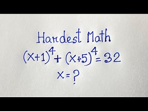 A Hardest Maths Olympiad Algebra problems :X=?
