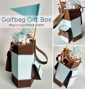 Golfbag Gift Box - My Scrap Chick