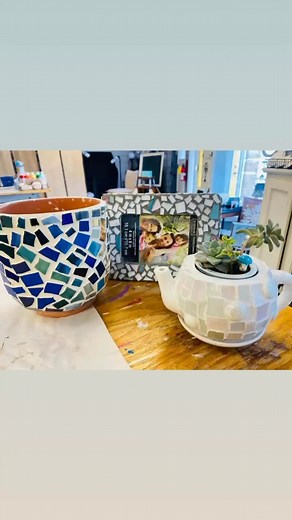 There’s lots to mosaic this Spring/Easter at The Makers Workshop NJ. We have all the supplies! Do you have broken chinaware you can’t seem to part with? Bring it in and let’s make something beautiful out of it! | The Makers Workshop NJ