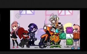 (FNF) Uzi & Tactie & Monika VS Lumine & Sayori & Solar Flare (UTAU)