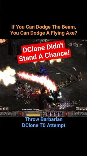 DCLONE MELTED! 🔥 Why Throw Barb is TOP TIER for Bossing #projectdiablo2 #shorts