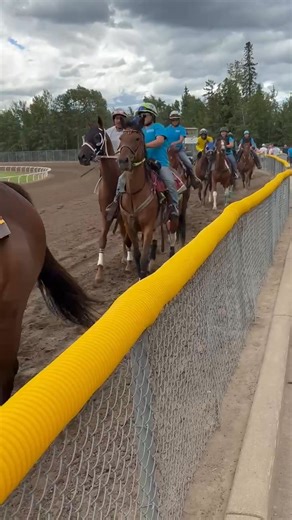 The parade before the Bruce McAleney Memorial race - the final memorial race of the day at The Horses At Evergreen Park. | Evergreen Park