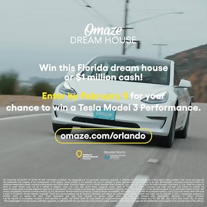 14K views · 313 reactions | A brand new Tesla Model 3 Performance could be yours! When you enter for the chance to win the dream house, you’ll also be in the running for this eye-catching electric. Enter now! | Omaze | Facebook