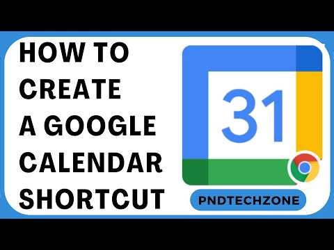 How To Create A Google Calendar Shortcut