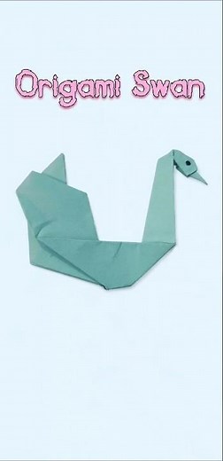 Easy origami Swan | paper swan | easy paper bird | bird project | #paperswan #origamiswan #diy #art