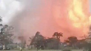 Shocking moment firework factory explodes in enormous fireball in India