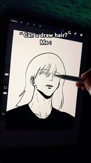 How to draw anime hair