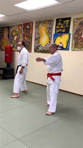 9.9K views · 216 reactions | Kumite (sparring) drill demonstrated by the Kancho T. Okuyama 屢 This sequence is great to mastering distance, timing, and effective combinations - Footwork, range control, and the proper execution. #ShotokanKarate #KumiteDrill #KarateMaster #KanchoOkuyama #MartialArts #KarateTraining #TraditionalKarate #Shotokan | Kancho T. Okuyama | Facebook