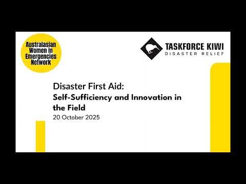 Disaster First Aid: Self-Sufficiency and Innovation in the Field