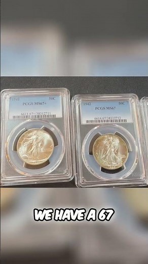 RARE Walking Liberty Halves TRADED for SILVER! High Grade Coins! #shorts