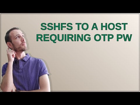 Unix: sshfs to a host requiring OTP pw