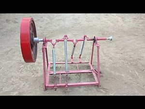 How To Make Flywheel Spring Machine Amazing project Free Energy Generator With Spring Machine