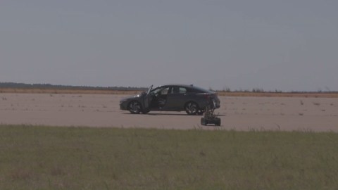 US Army EOD technicians conduct an EOD capabilities demonstration