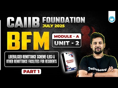 CAIIB July 2025 BFM Module A Unit 2 Part -1 | CAIIB Online Classes 2025 | By Rajeev Sir