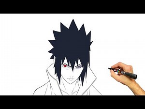 How to Draw Sasuke Uchiha (Rinnegan / Six Paths Power) | Step by Step Anime Drawing Tutorial