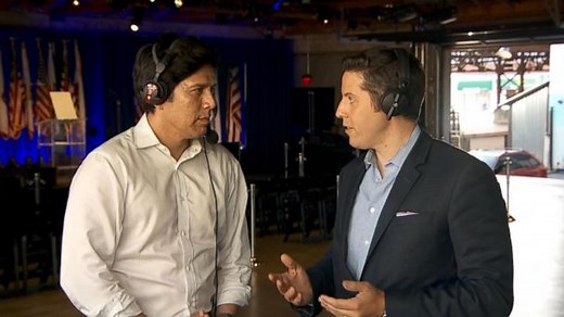 California Democratic U.S. Senate candidate Kevin de Leon speaks with ABC News