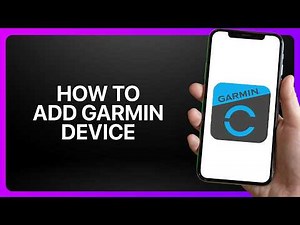 How To Add A Garmin Device To Garmin Connect ! Tutorial