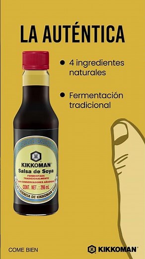 Mueve tu dedo para descubrir la mejor salsa de soya