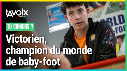 Le Cambrésien Victorien Leducq, champion de France de baby-foot