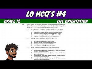 LO MCQ's #4 | Grade 12 LO