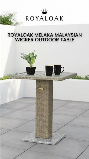 Royaloak Melaka Malaysian Wicker Outdoor Table