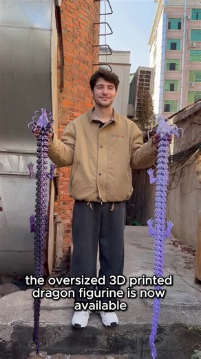 3D Printed 150cm Giant Chinese Dragon Decoration