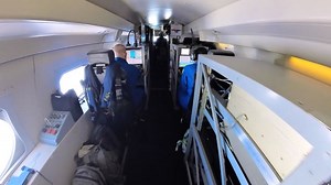 Reporter joins hurricane hunters from cockpit of 'flying weather station'