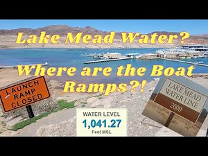 Lake Mead Water Level, a look at the ONLY boat launch on Lake Mead! Plus Satellite Images!