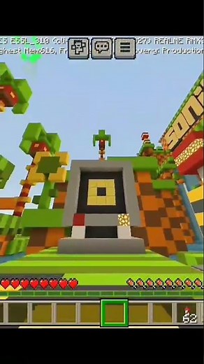 Sonic the hedgehog map; #minecraft #gaming #minecraftshorts