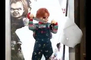 Hilarious Chucky prank. | Let's go Viral
