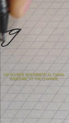 COMO HACER letra G en CURSIVA MINUSCULA | HOW TO MAKE letter G in CURSIVE letra cursiva Caligrafia