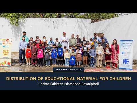 Reporting Point:II Distribution of Educational Material for Children II Caritas Pakistan Rawalpindi