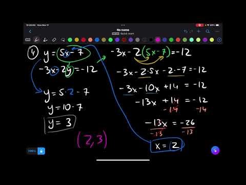 Solving Systems by Substitution FULL Practice